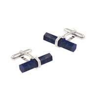 Manschettenknöpfe Herr in Silber Lapislazzulo 345 GEM